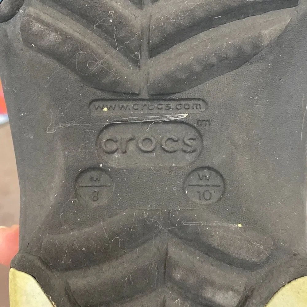 Croc sandals, men’s size 8